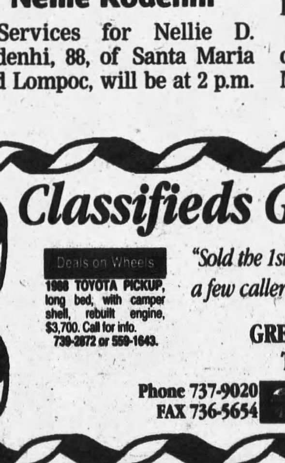 Clipping from The Lompoc Record